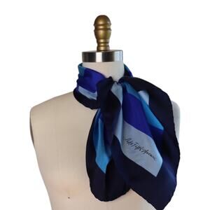 Vintage Saks Fifth Avenue Blue Scarf